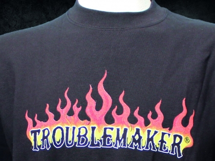 Troublemaker - Flammen Sweat TROUBLEMAKER Skull